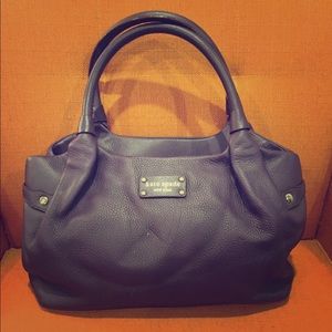 Purple Kate Spade shoulder bag! Leather!